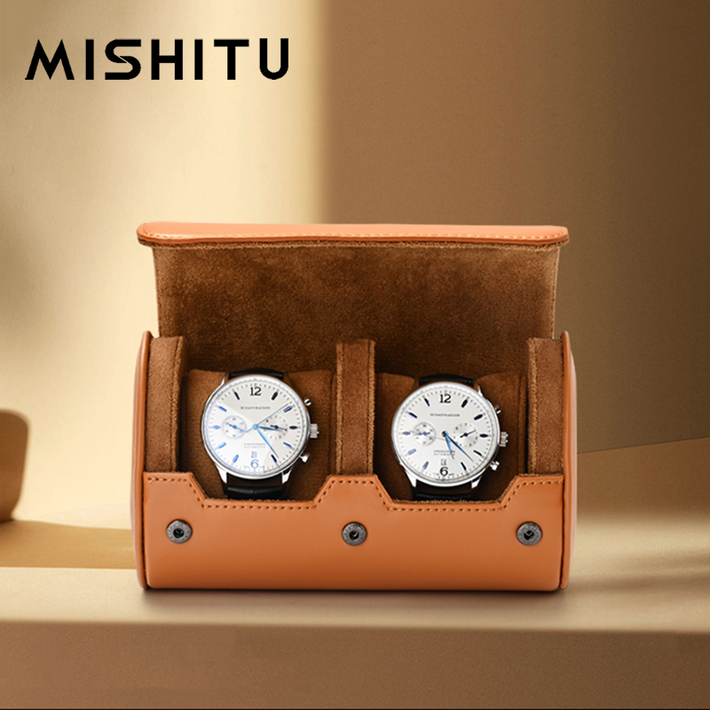 Travel Organizer Men - MISHITU 1/2/3-Slot Orologio Rotolo di Immagazzinaggio