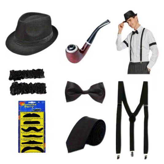 Men'S Accessories In The 1920S - Costume da Gangster Anni '20 per