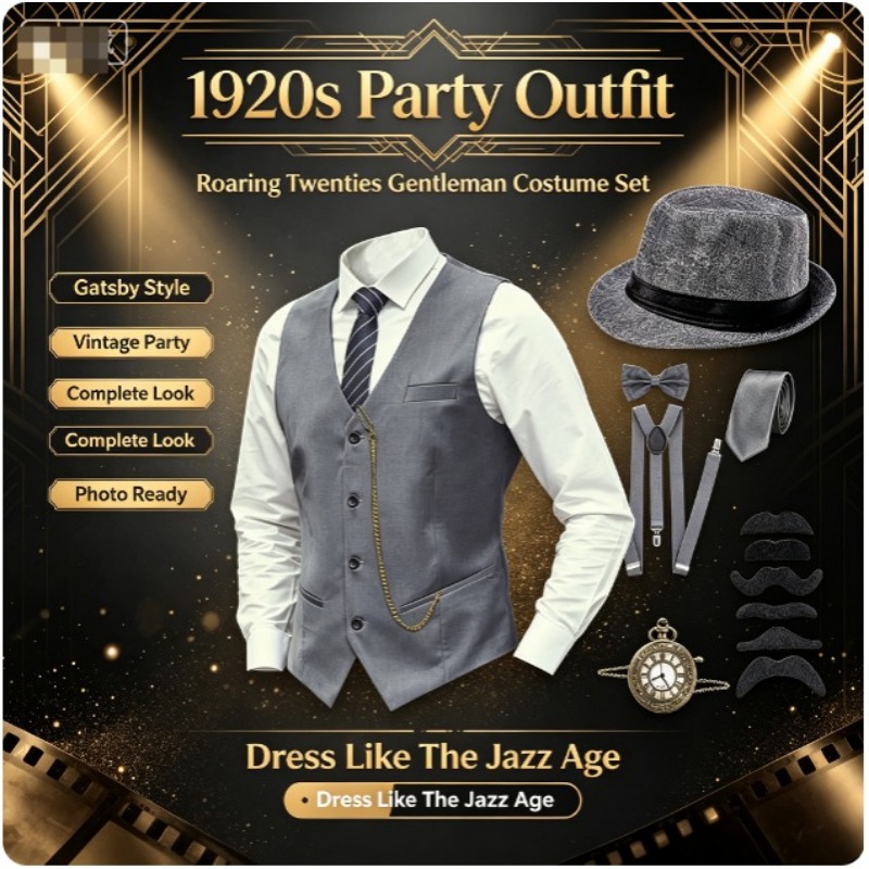 Men'S Accessories In The 1920S - Set di Accessori da Gangster Anni