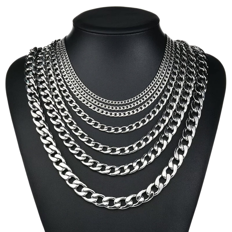 Men Accessories Neck Chain - YQ 3MM-10MM Collana a catena cubana