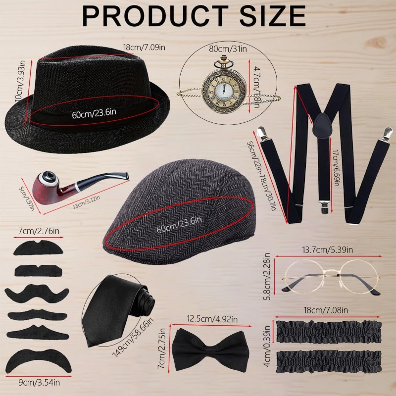 Set di Accessori per Costume d - Men'S Accessories In The 1920S recensione e prezzo